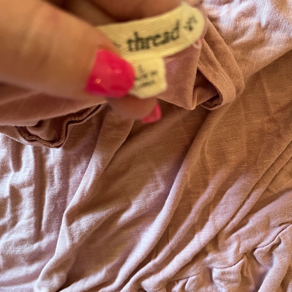 Indigo Thread Co. Pink Layered Top Large - Picture 7 of 10